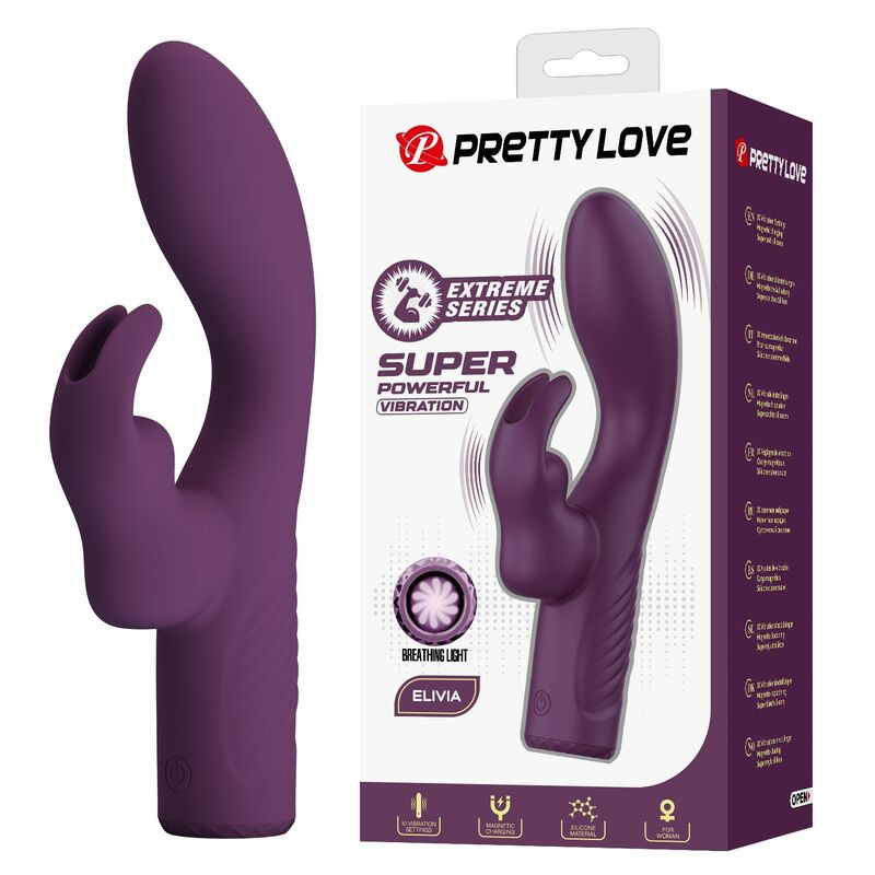 Pretty love - olivia rechargeable rabbit vibrator 10 functions