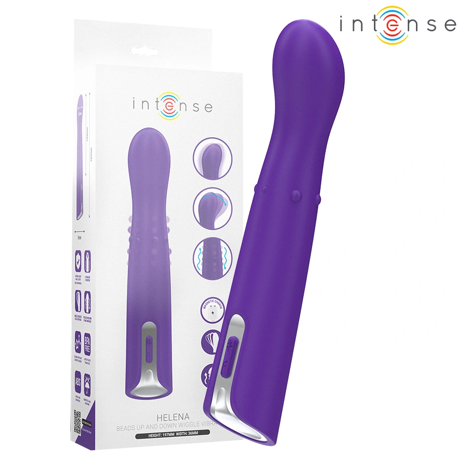 Intense - helena beads up & down wiggle vibrator 13.5 cm