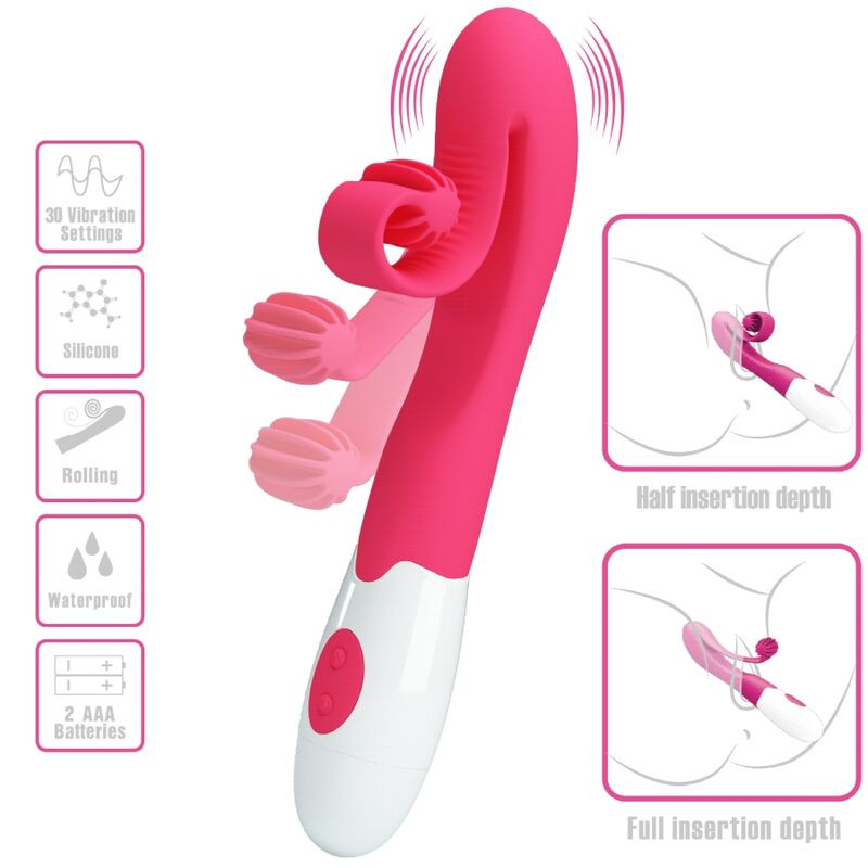 Romance - pink vibrator and stimulator 30 speeds 4