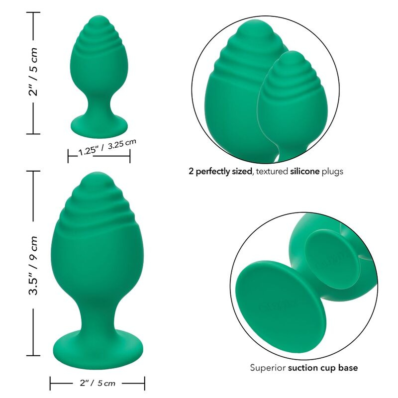 Calexotics - cheeky buttplug green 8
