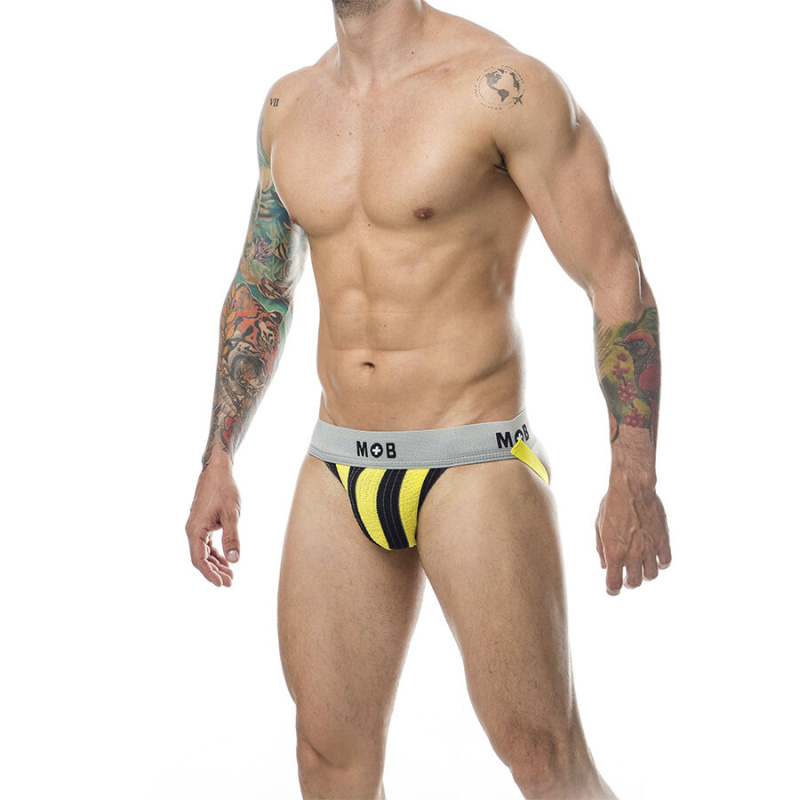 Mob - classic stripe jock yellow size xl 1