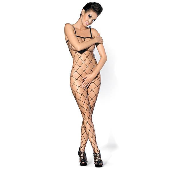 Obsessive - Broad Mesh Bodystocking Black S/M/L