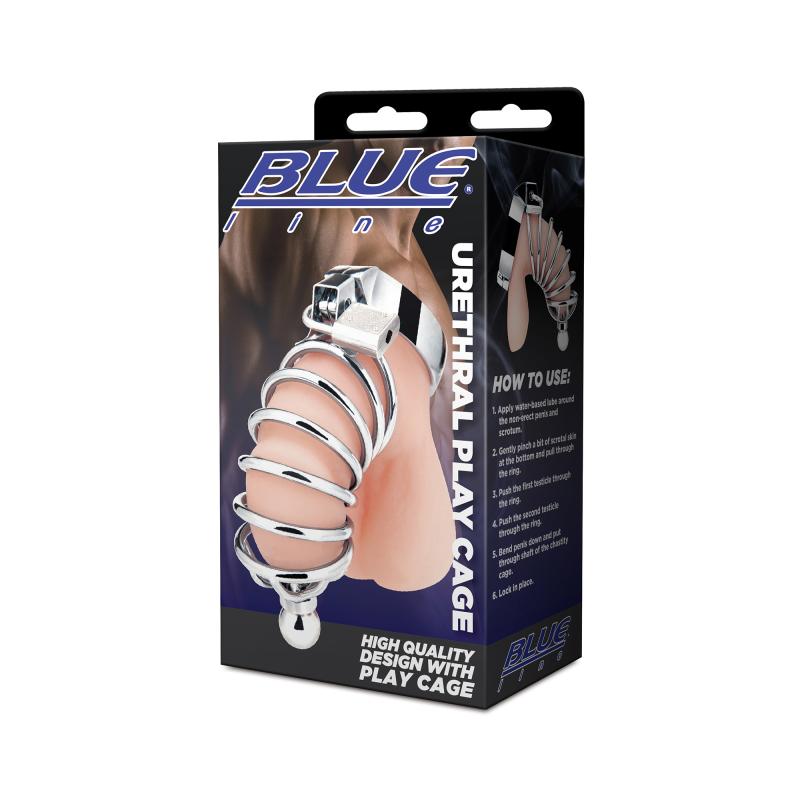 Blueline - Urethral Play Cage Silver