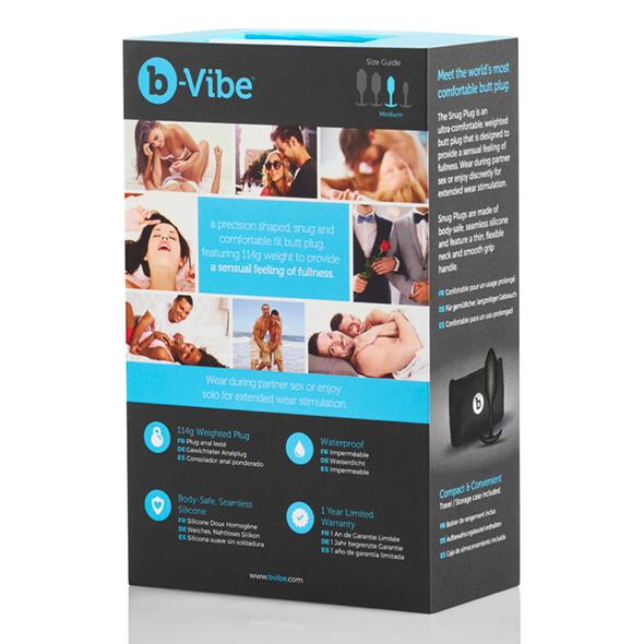 B-Vibe - Snug Butt Plug 2 Black 8