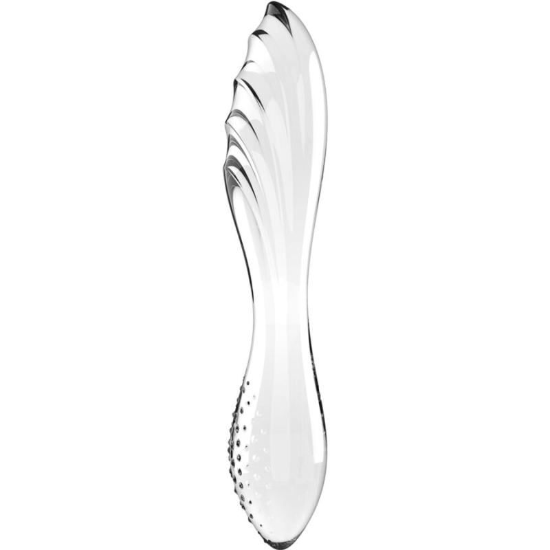 Satisfyer - Dazzling Crystal Transparent - Sklenené Dildo 2
