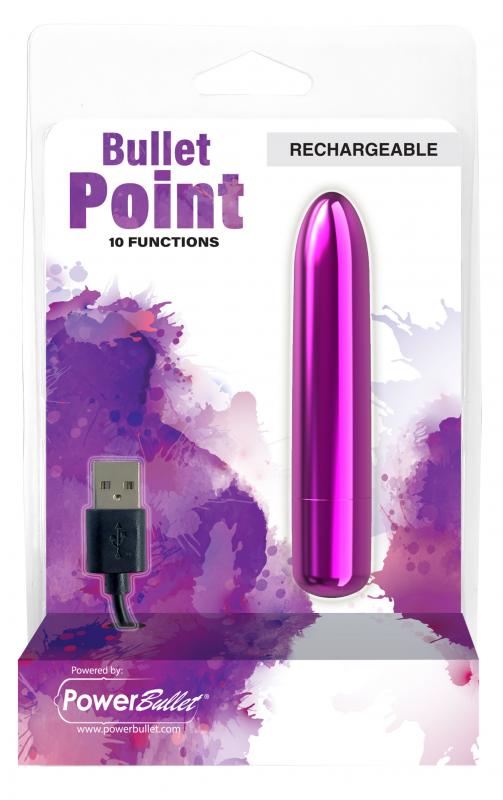 Powerbullet - Bullet Point 4 Inch 10 Functions Purple