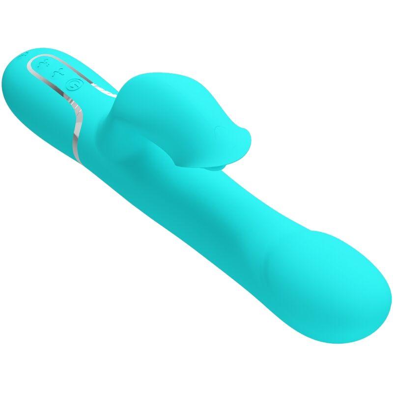 Pretty Love - Rabbit Vibrator Pearls Aqua Green 3