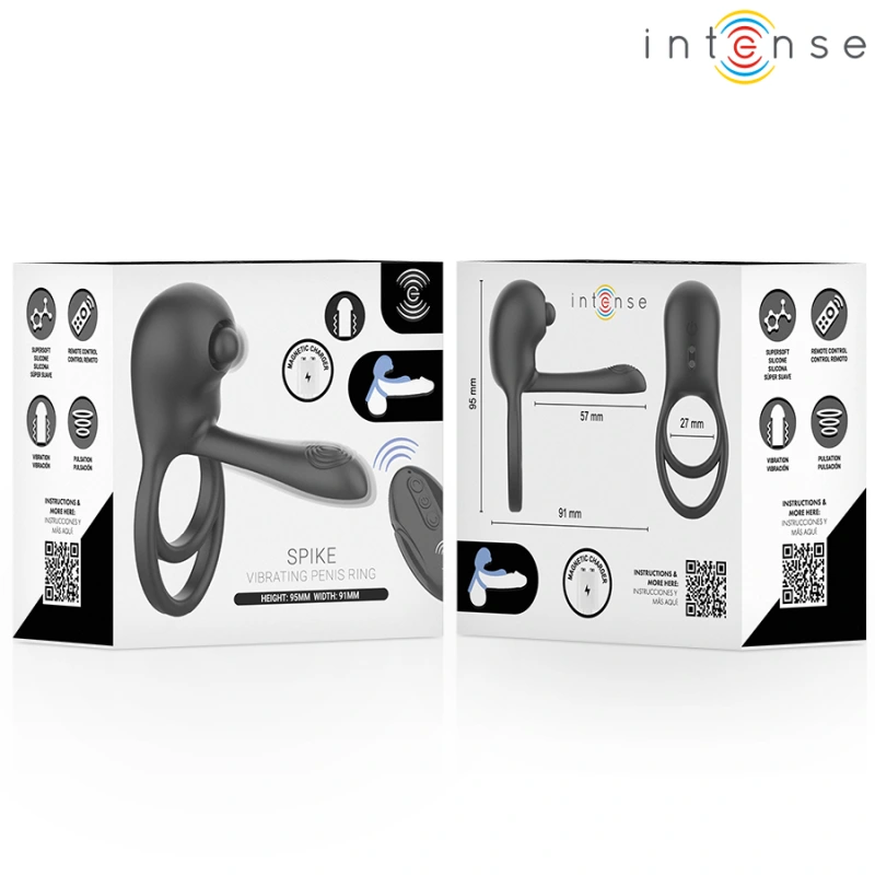 Intense - spike remote control vibrating penis ring 6
