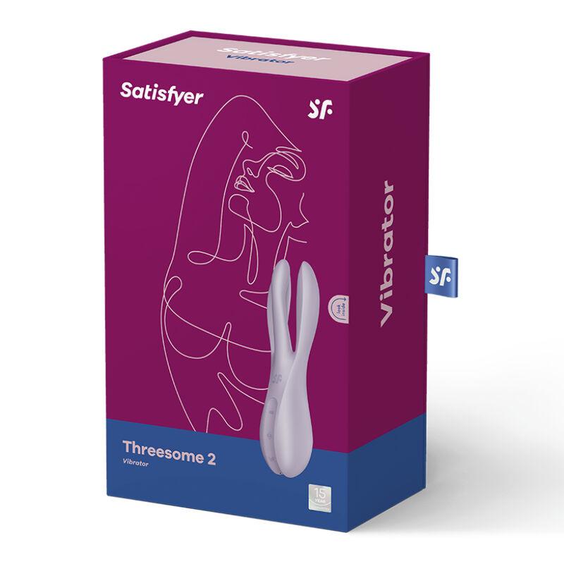 Satisfyer Threesome 2 Vibrator - Violet 4