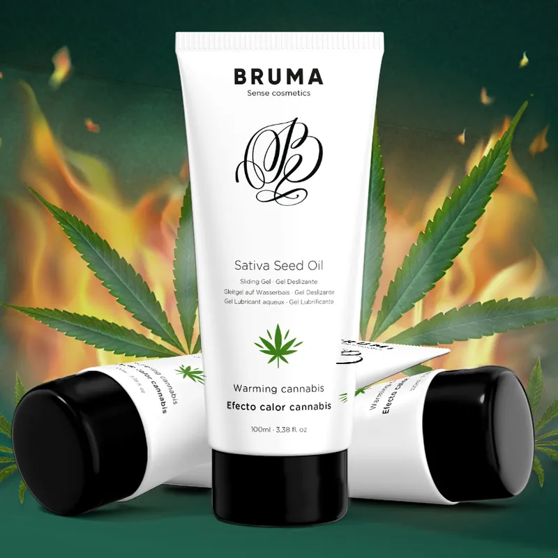 Bruma - Sativa Seed Oil Sliding Gel Warming Cannabis Flavor 100 Ml