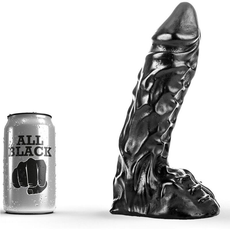 All black - dildo 23 cm