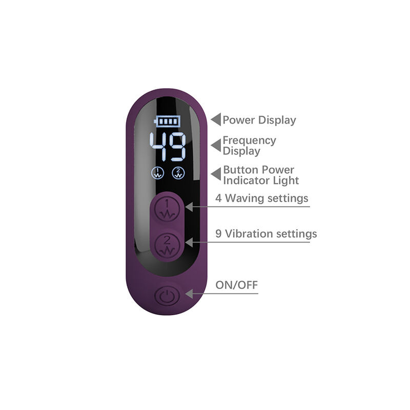 Pretty love - dee multifunction rabbit vibrator oscillating and percussion purple 8