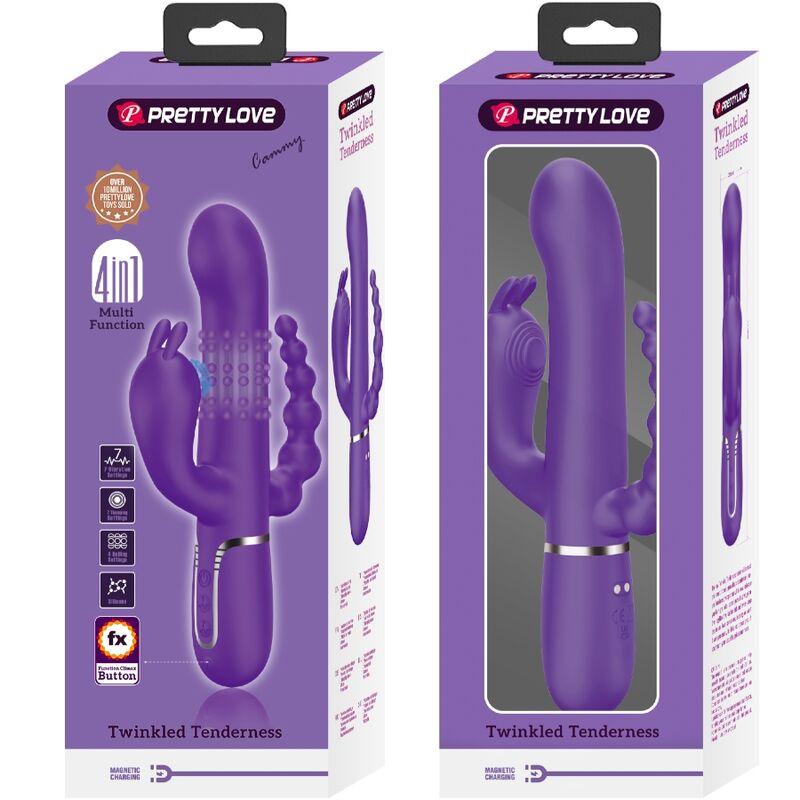 Pretty love - cammy triple vibrator multifunction 4 in 1 purple 8