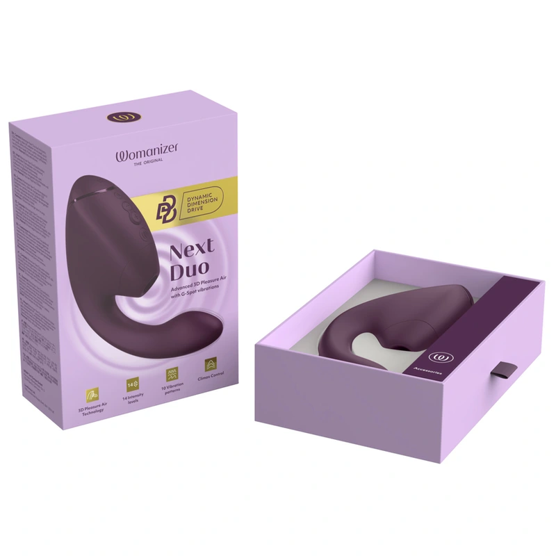 Womanizer - duo next dual clitoral & g-spot stimulator dark purple 16