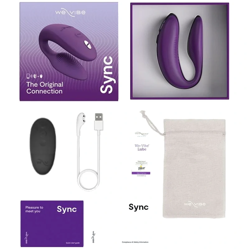 We-vibe - sync 2 adjustable couples vibrator purple 6