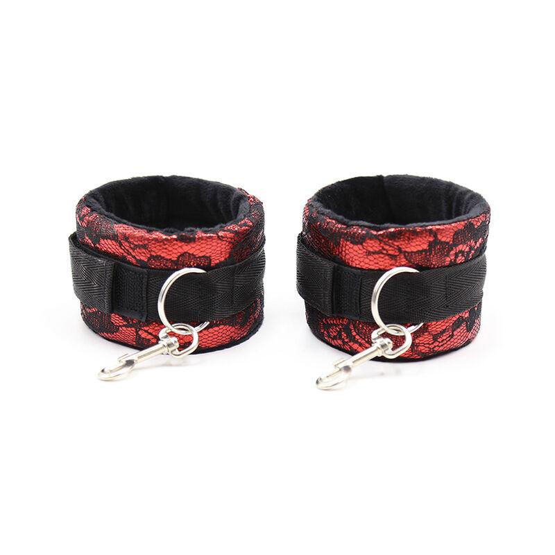 Ohmama Fetish Short Velvet Lace Wrist Restraints Nylon 1