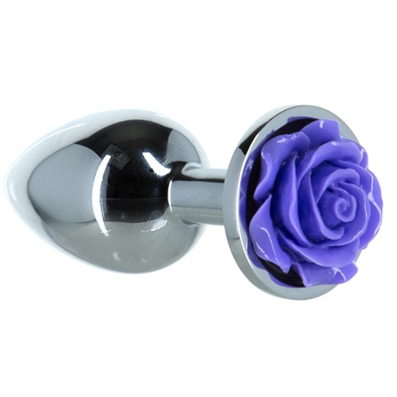 Lux Active - Metal Butt Plug Purple Rose