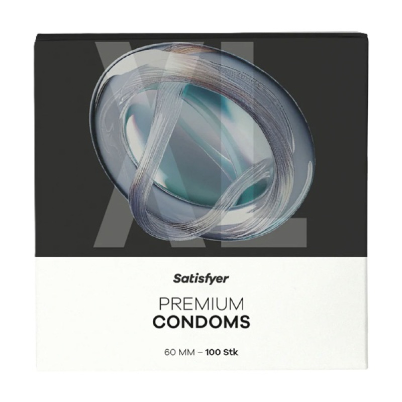 Satisfyer Premium Condoms 60mm Pack 100ks - Kondómy