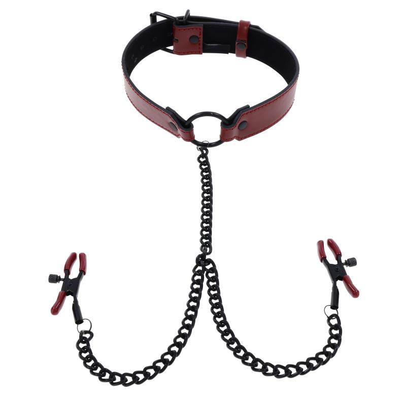 Sportsheets - Saffron Collar With Nipple Clamps 5