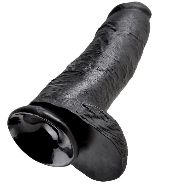 King cock - dildo black with balls 30.48 cm 2
