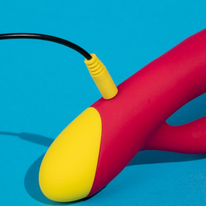 Romp - jazz rechargeable rabbit vibrator red 3