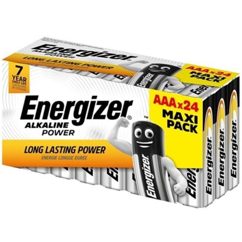 Energizer - alkaline power aaa alkaline battery lr03 box*24 (3 boxes*8 batteries)