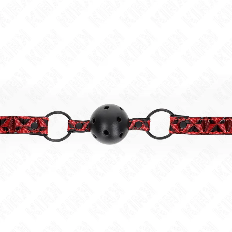 Kink - Diamond Pattern Ball 4.5 Cm Gag Model 2 64.5 Cm Adjustable 42-60 Cm