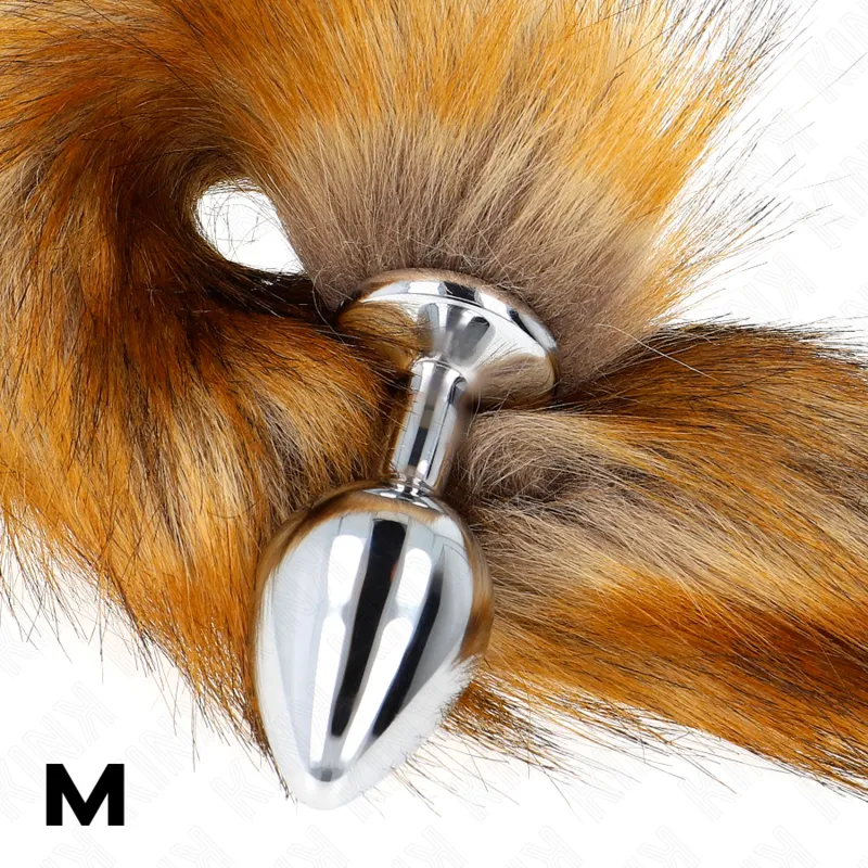 Kink - Anal Plug Size M 8 X 3.5 Cm With Synthetic Tail 40 Cm Brown 3