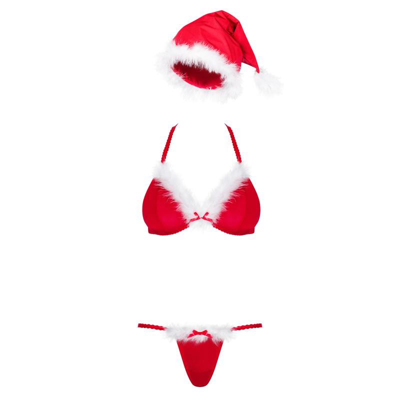 Obsessive - Santastic Sexy Christmas Costume For Women Red S/M 2