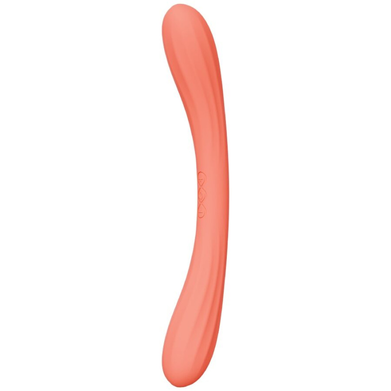 Lelo - boomerang double ended vibrator coral red 1