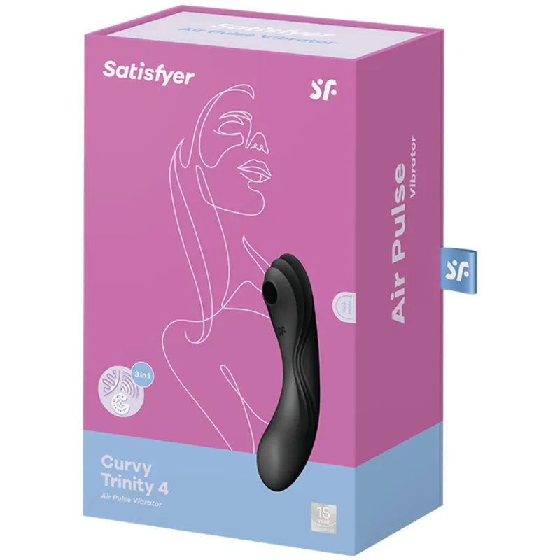Satisfyer Curvy Trinity 4 Clit Black - Multifunkčný Stimulátor 2
