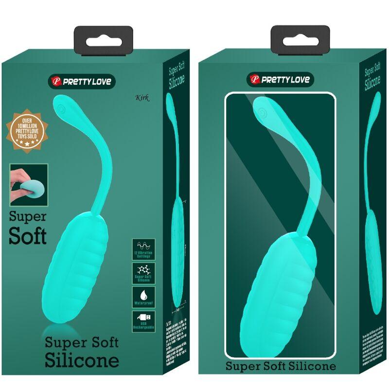 Pretty Love - Kirk Rechargeable Vibrating Egg Aqua Green 8