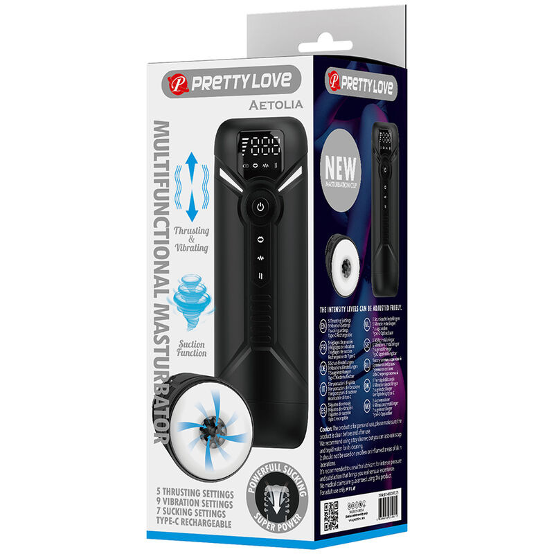 Pretty love - aetola multifunction automatic masturbator black 9