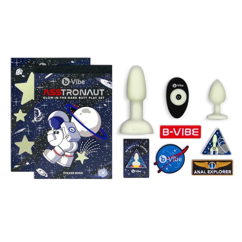 B-Vibe - Asstronaut Glow-In-The-Dark Butt Play Set 2