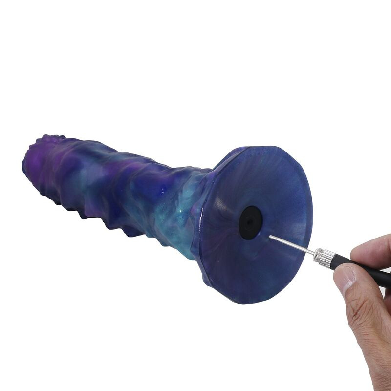 Power monsters - duskwalker sentinel tricolor inflatable fantasy silicone dildo 23 cm Ø 5 cm 5