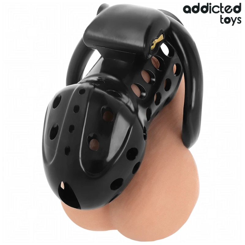 Addicted toys locked - chained hollow penis cage 10.5 cm 2