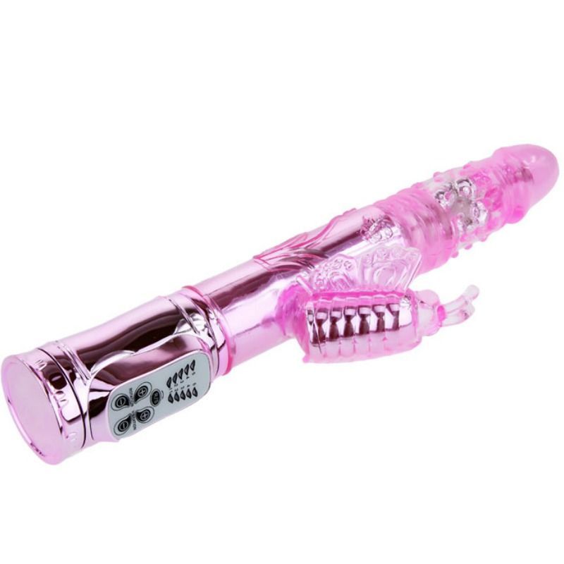 Baile - rechargeable vibrator with rotation and throbbing butterf stimulator 2