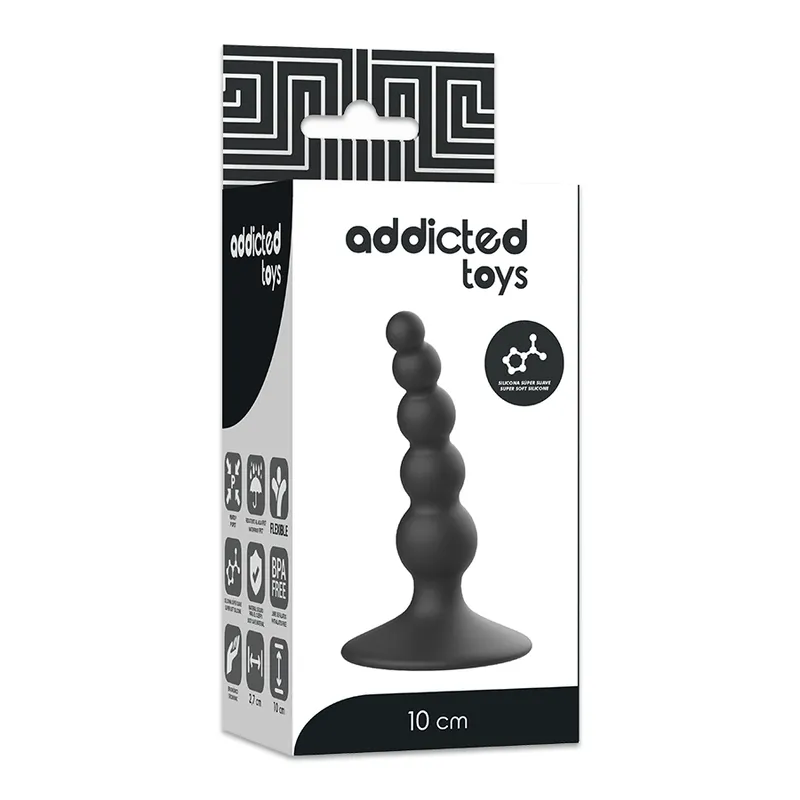 Addicted Toys Anal Sexual Plug 10cm Black - Análny Kolík