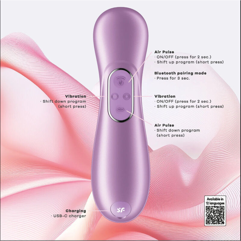 Satisfyer - pro 2 generation 4 clitoral stimulator amethyst 6