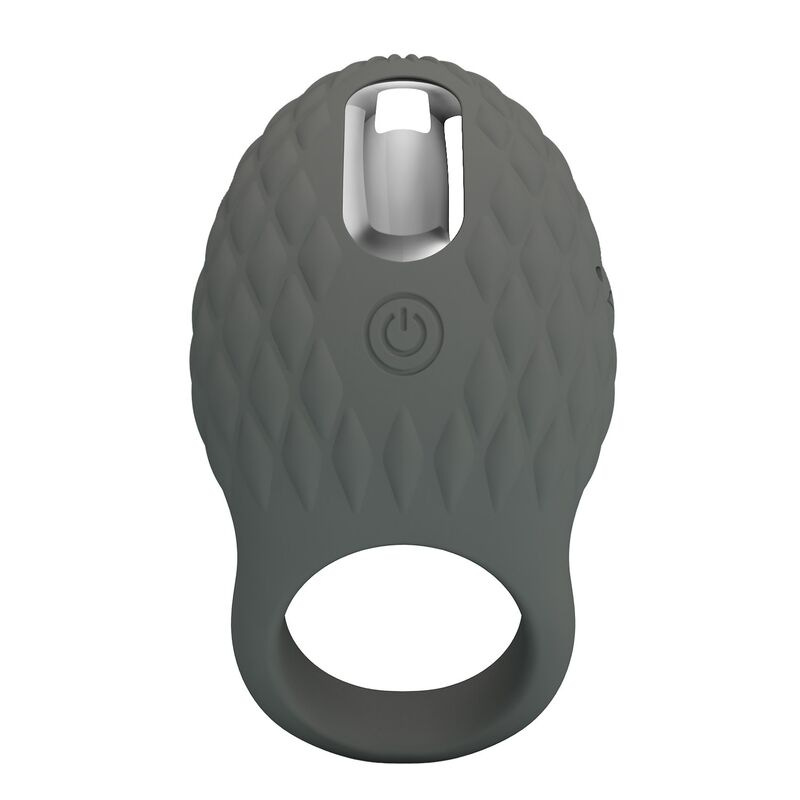 Pretty love - rechargeable textured vibrating ring with stimulator 3