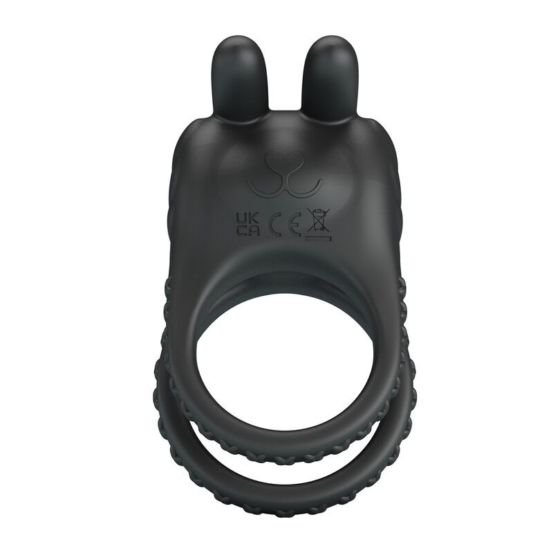 Pretty love - sini rechargeable vibrating cock ring 10 functions black 1
