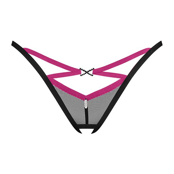 Obsessive - Novenes Crotchless Thong Black M/L 7