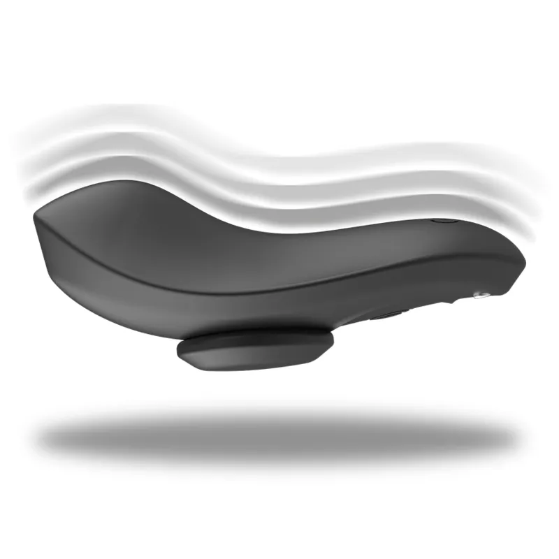 Black&Silver - Preston Vibrating Pantie Silicone Rechargeable Black-Vibrátor Do Nohavičiek