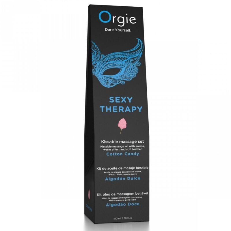 Orgie - lips massage cotton candy kissable massage set 100 ml 1