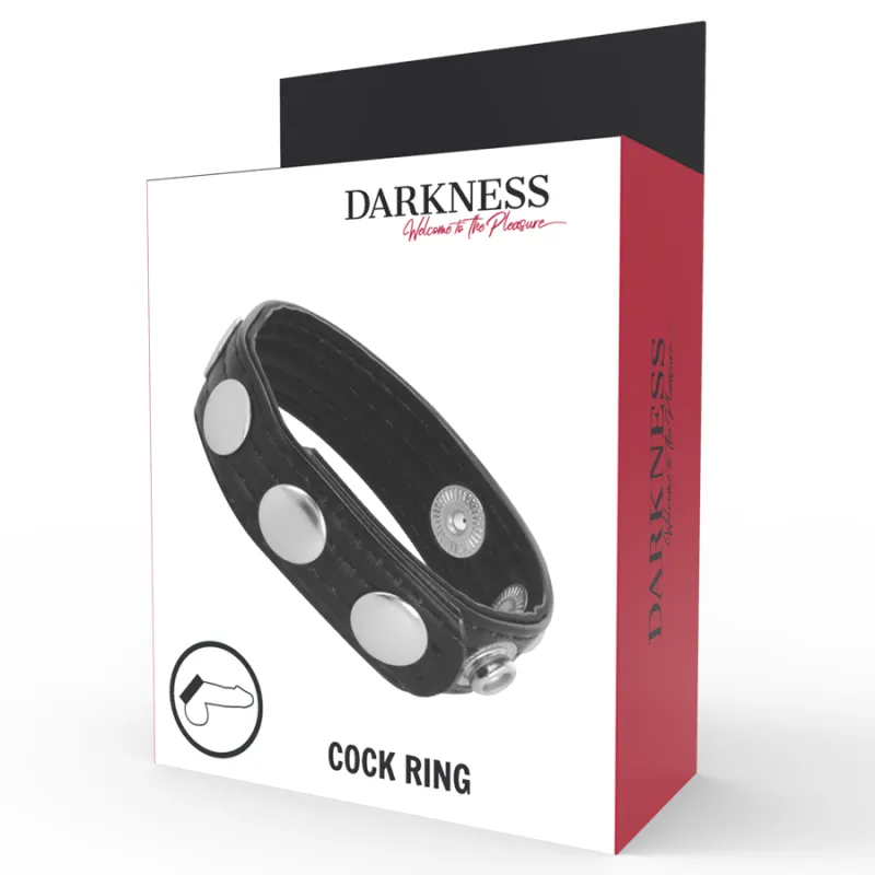 Darkness Leather Cockring - Krúžok Na Penis