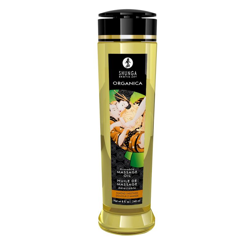 Shunga - Massage Oil Organic Almond Sweetness  (Mandle) 250ml - Masážny Olej 1