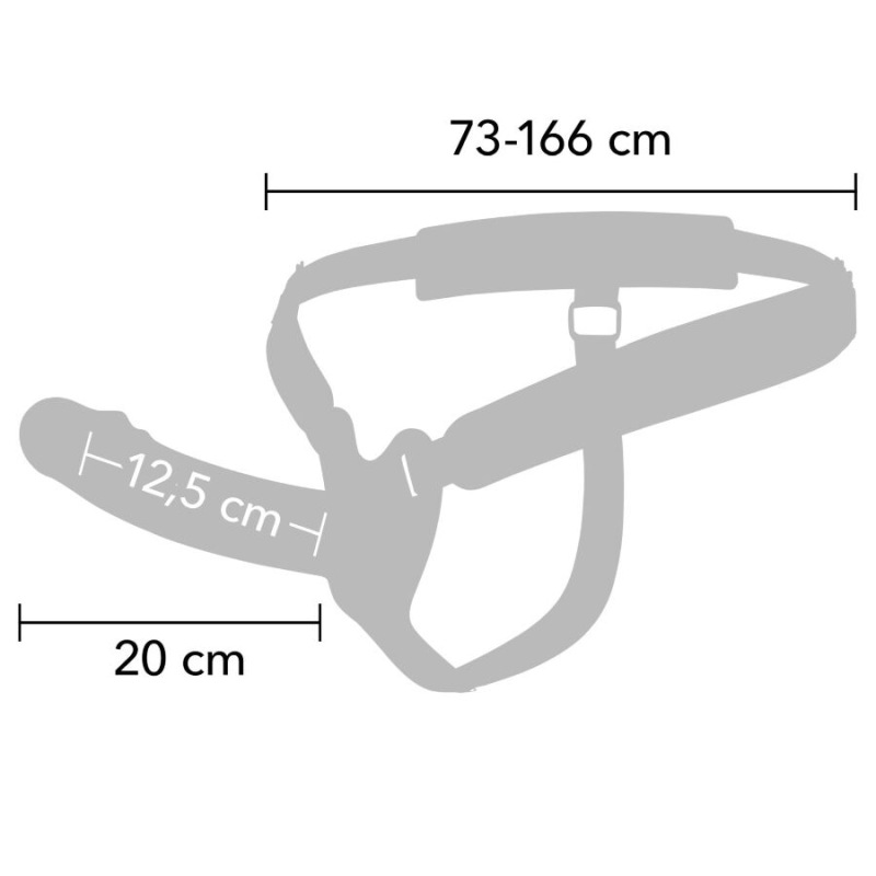 Hidden desire - inferno vibrating penis sleeve strap-on 20 cm 1