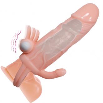 Brave Man Penis Cover With Clit And Anal Stimulation Flesh 1