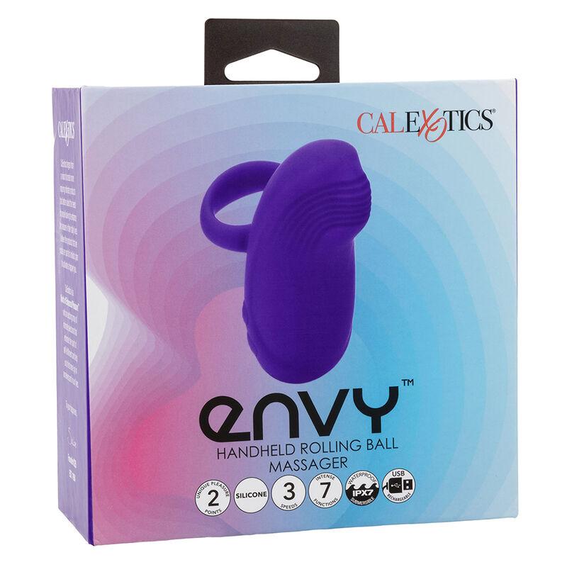 Calexotics - Envy Handheld Rolling Ball Massager 7 Vibrations Purple 9