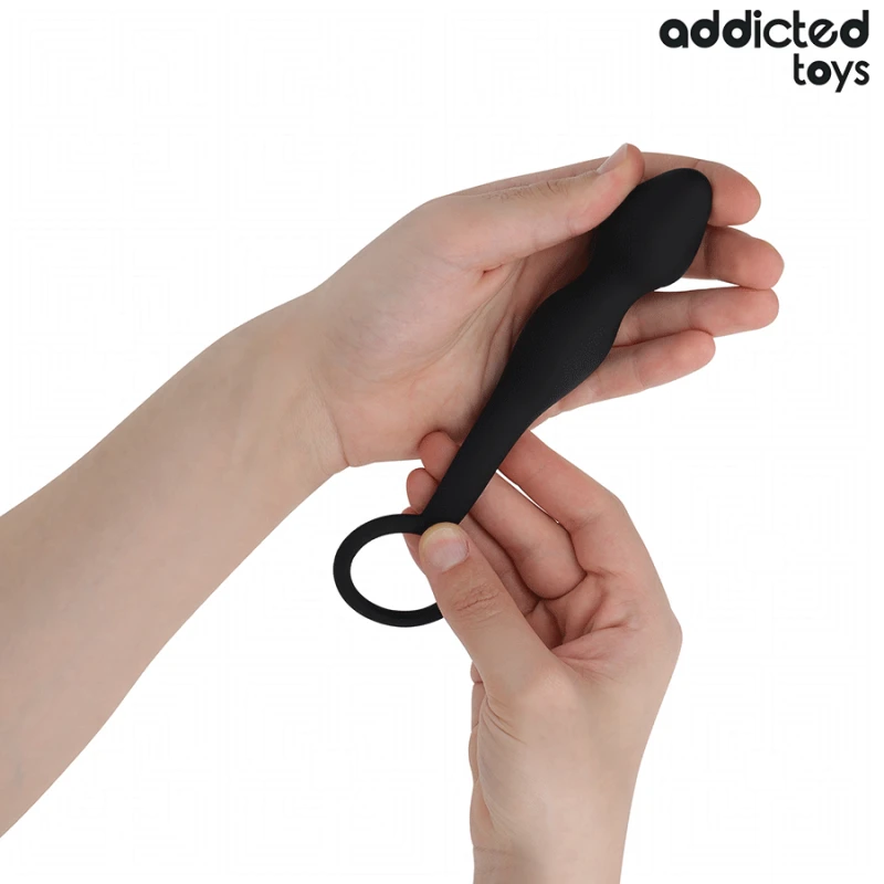 Addicted toys - anal plug with ring silicone model 3 2